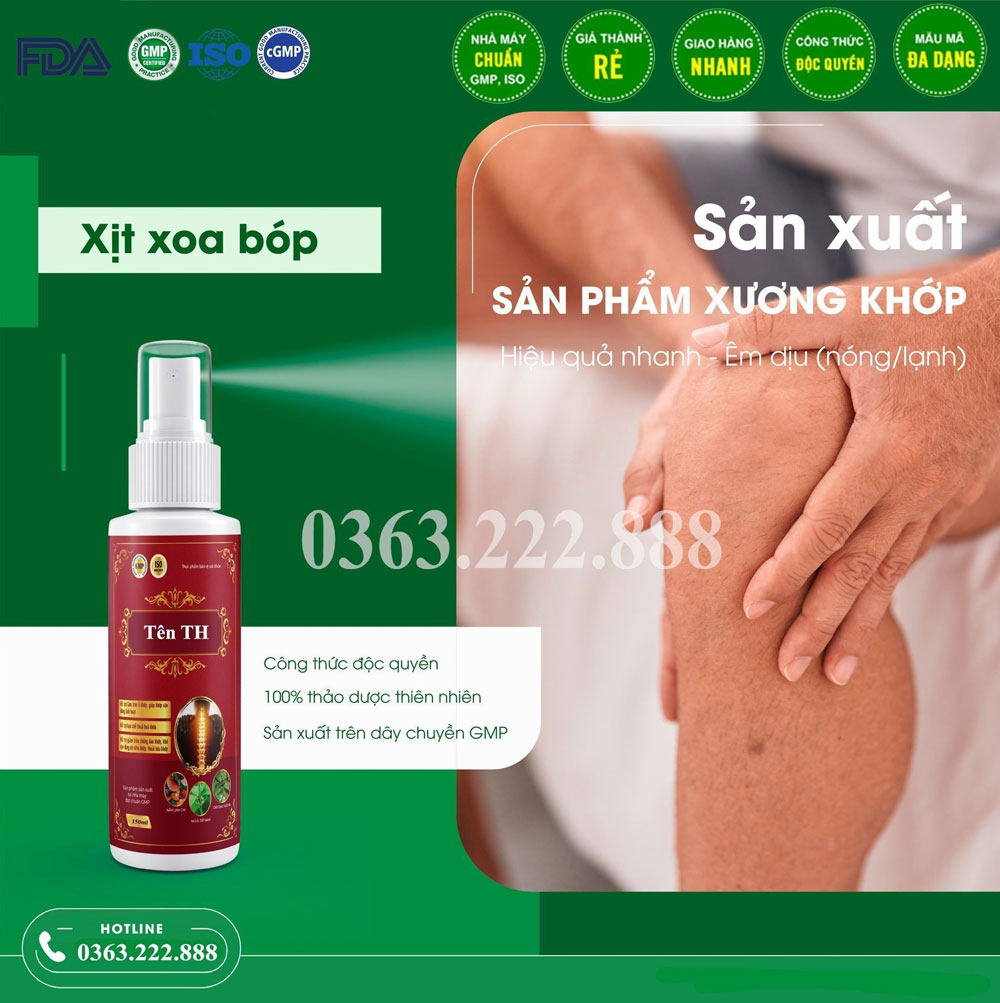 Sản xuất sản phẩm xương khớp